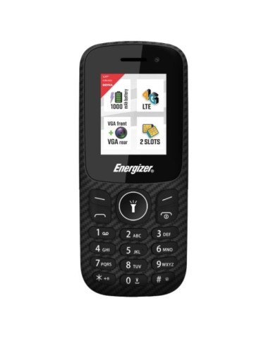Teléfono Móvil Energizer E130SEU1 para Personas Mayores/ Negro