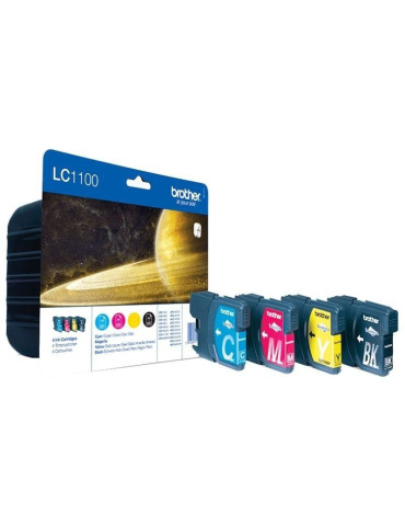 Cartucho de Tinta Original Brother LC-1100VALBP/ Multipack/ Cian/ Magenta/ Amarillo/ Negro