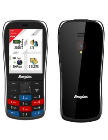 Teléfono Móvil Energizer E284S para Personas Mayores/ Negro