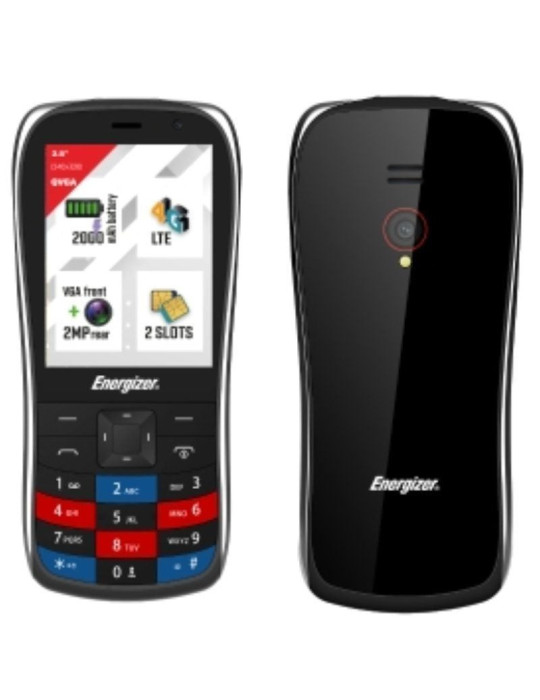 Teléfono Móvil Energizer E284S para Personas Mayores/ Negro