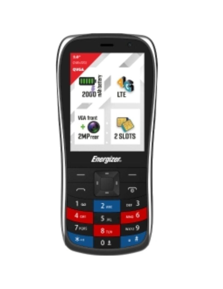 Teléfono Móvil Energizer E284S para Personas Mayores/ Negro