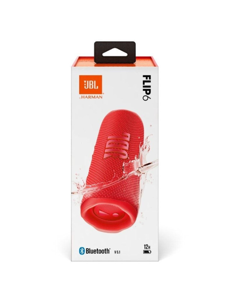 Altavoz con Bluetooth JBL FLIP 6/ 30W/ 1.0/ Rojo