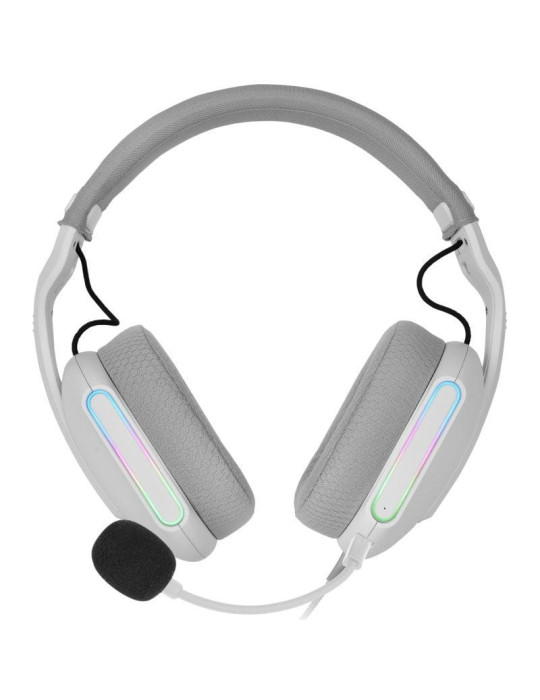 Auriculares Gaming con Micrófono Mars Gaming MH-PRO/ Jack 3.5/ USB/ Blancos