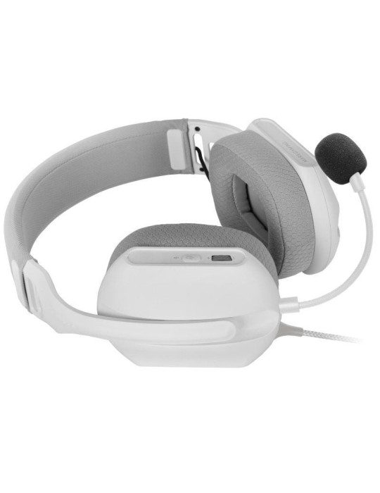 Auriculares Gaming con Micrófono Mars Gaming MH-PRO/ Jack 3.5/ USB/ Blancos