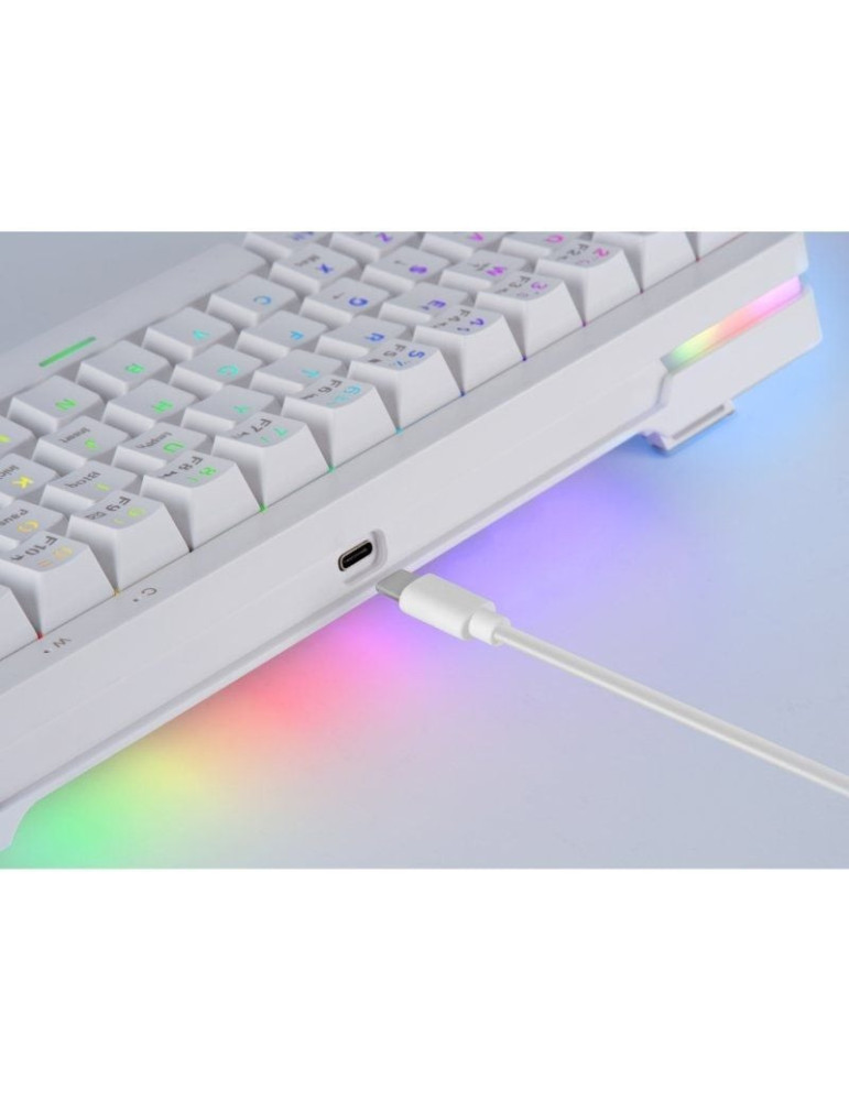 Teclado Gaming Mecánico Mars Gaming MKMINIPRO/ Switch Azul/ Blanco