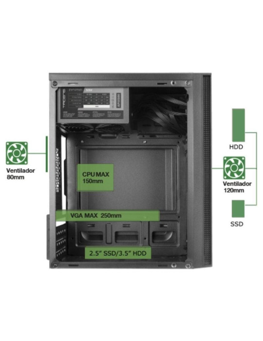 Caja Minitorre Anima AC5500 con Fuente 500W