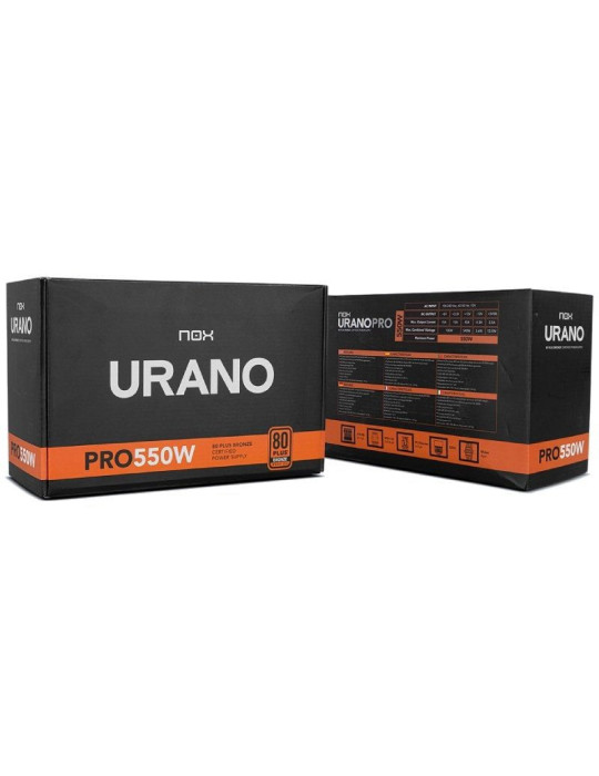 Fuente de Alimentación Nox Urano VX/ 550W/ Ventilador 12cm/ 80 Plus Bronze