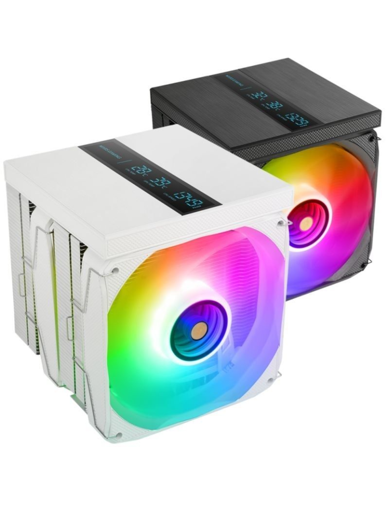 Ventilador con Disipador Mars Gaming MCPU-LCDPRO/ 12cm/ Blanco