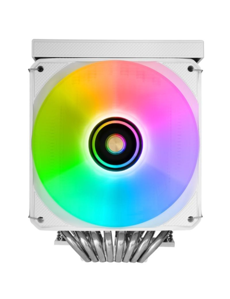 Ventilador con Disipador Mars Gaming MCPU-LCDPRO/ 12cm/ Blanco