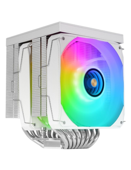 Ventilador con Disipador Mars Gaming MCPU-LCDPRO/ 12cm/ Blanco
