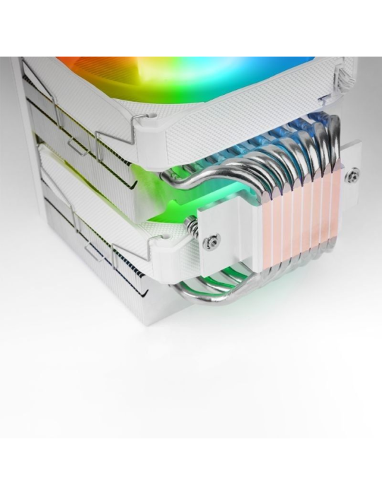 Ventilador con Disipador Mars Gaming MCPU-LCDPRO/ 12cm/ Blanco