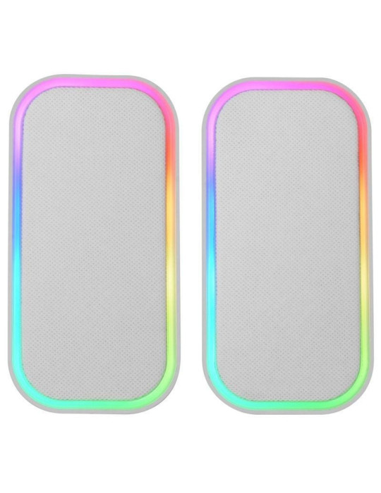 Altavoces con Bluetooth Mars Gaming MS-OM/ 20W/ 2.0/ Blanco