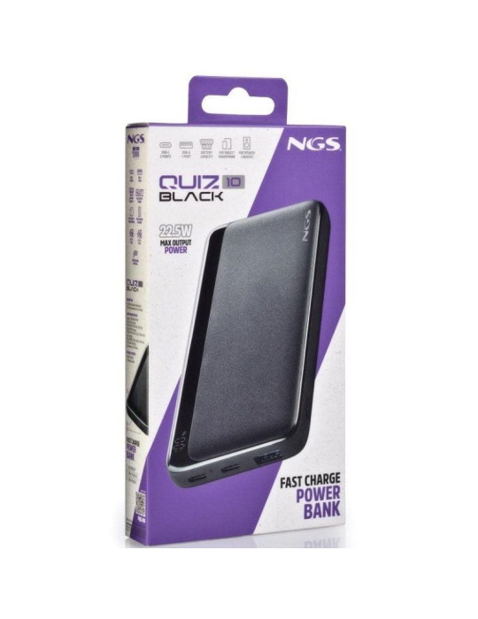 Powerbank 10000mAh NGS QUIZ 10/ 22.5W/ Negra