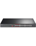 Switch TP-Link TL-SL1226P 26 Puertos/ RJ-45 10/100/1000 PoE/ SFP