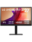 Monitor Profesional LG UltraFine 27BA45U-B 27"/ 4K/ Regulable en altura/ Negro