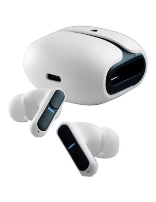 Auriculares Bluetooth Leotec TWS Gaming Nebula Fit con estuche de carga/ Autonomía 7.5h/ Blancos