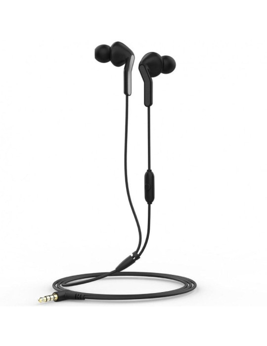 Auriculares Intrauditivos Muvit For Change MCHPH0004/ con Micrófono/ Jack 3.5/ Negros
