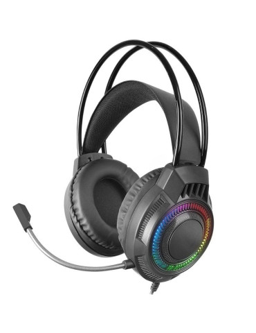 Auriculares Gaming con Micrófono Mars Gaming MH124/ Jack 3.5/ Negros
