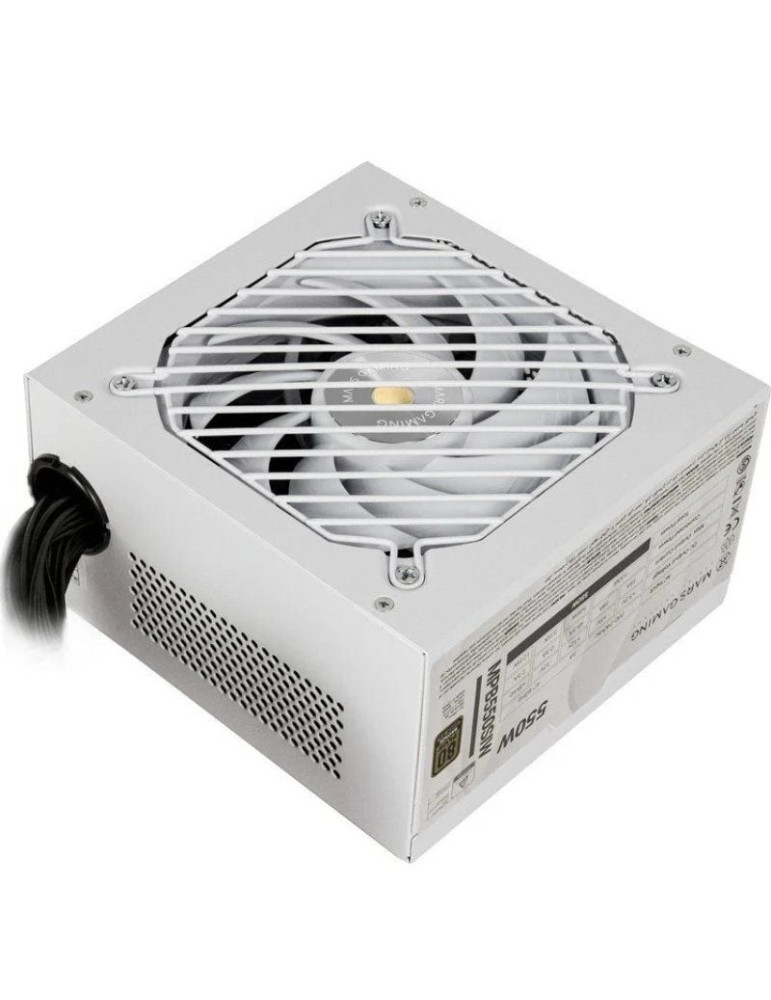 Fuente de Alimentación Mars Gaming MPB550SI/ 550W/ Ventilador 12cm/ 80 Plus Bronze/ Blanca