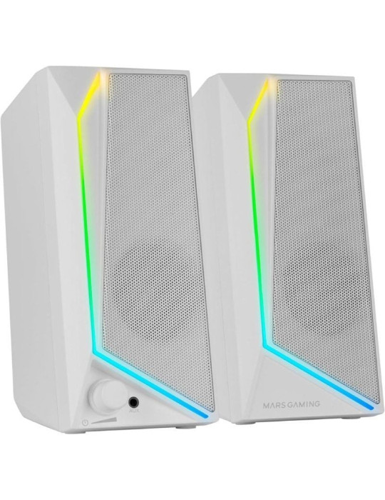 Altavoces Mars Gaming MS72/ 15W/ 2.0/ Blancos