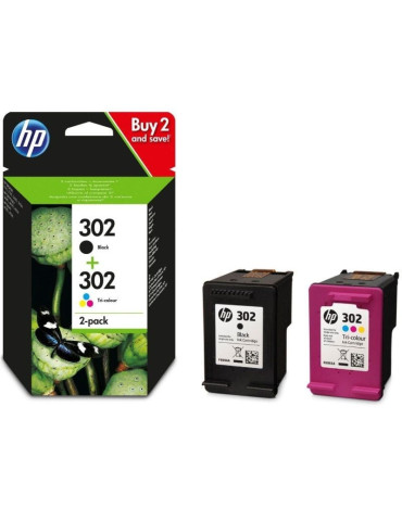 Cartucho de Tinta Original HP n 302 Multipack/ Negro/ Tricolor 2