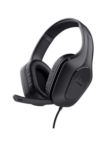 Auriculares Gaming con Micrófono Trust Gaming GXT 417 Zirox/ Jack 3.5/ Negros