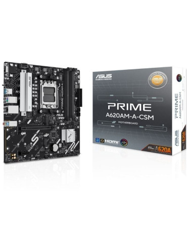 Placa Base Asus A620AM-A-CSM Socket AM5/ DDR5/ PCIe 4.0/ Micro ATX