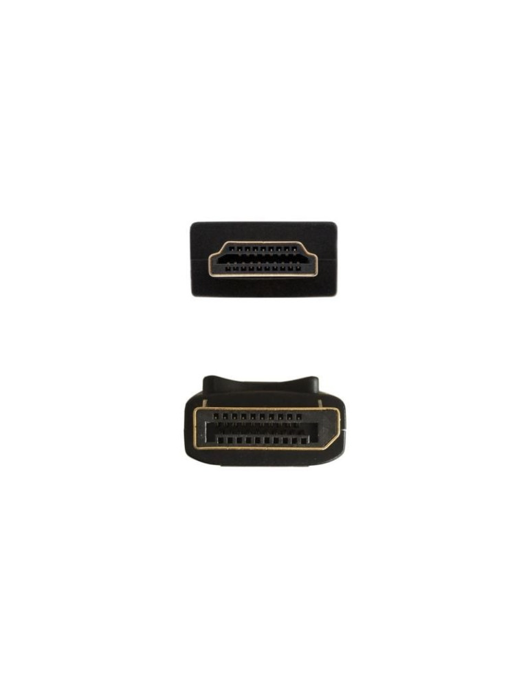 Cable Conversor Aisens A125-0364/ DisplayPort Macho - HDMI Macho/ Hasta 5W/ 2300Mbps/ 2m/ Negro
