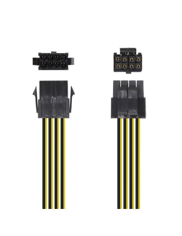 Cable de Alimentación Microprocesador Aisens A131-0419/ Molex -4+4 PIN Macho - Molex 8 PIN Hembra/ 30cm 2