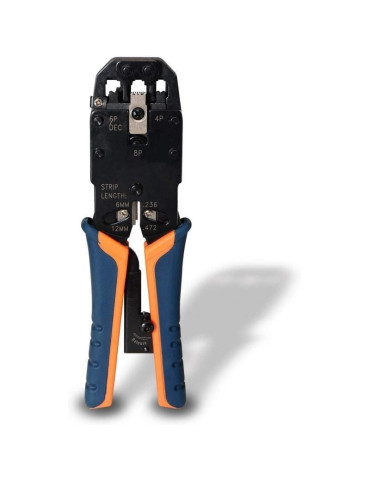 Crimpadora Metálica de Carraca Aisens A142-0311 para RJ10-RJ11-RJ12-RJ45