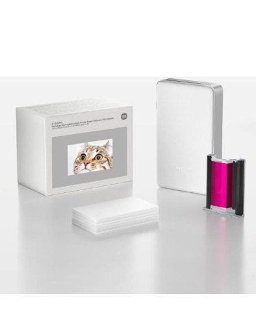 Papel Fotográfico para Sublimación Xiaomi Portable Dye-Sublimation Photo Paper Stickers/ 5 x 7.6cm/ 50 Hojas