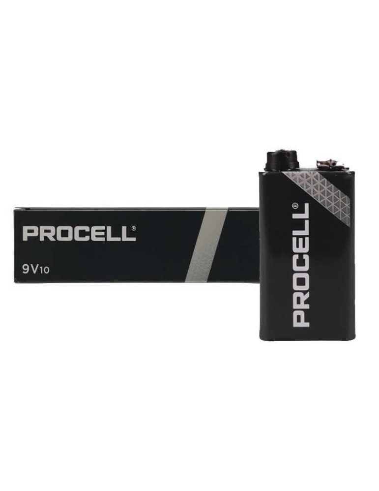 Pack de 10 Pilas Duracell PROCELL ID1604IPX10/ 9V/ Alcalinas