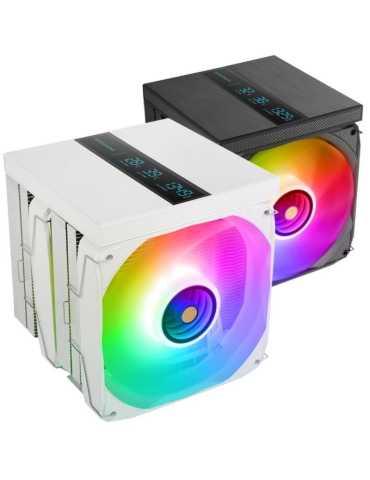 Ventilador con Disipador Mars Gaming MCPU-LCDPRO/ 12cm/ Blanco