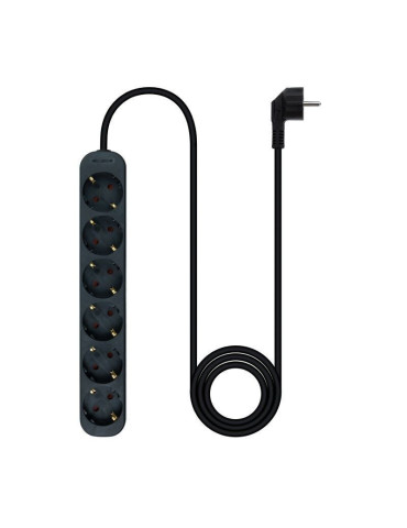 Regleta Nanocable 10.37.0006-NS-BK/ 6 Tomas de Corriente/ Cable 1.4m/ Negra 2