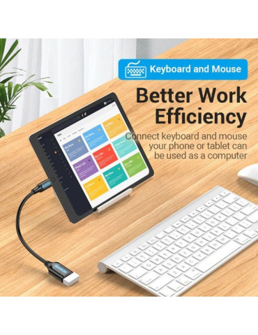 Adaptador USB 3.1 Tipo-C Vention CCVBB/ USB Tipo-C Macho - USB Hembra 2