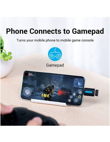 Adaptador USB 2.0 Vention CDTB0/ USB Tipo-C Macho - USB Hembra 2