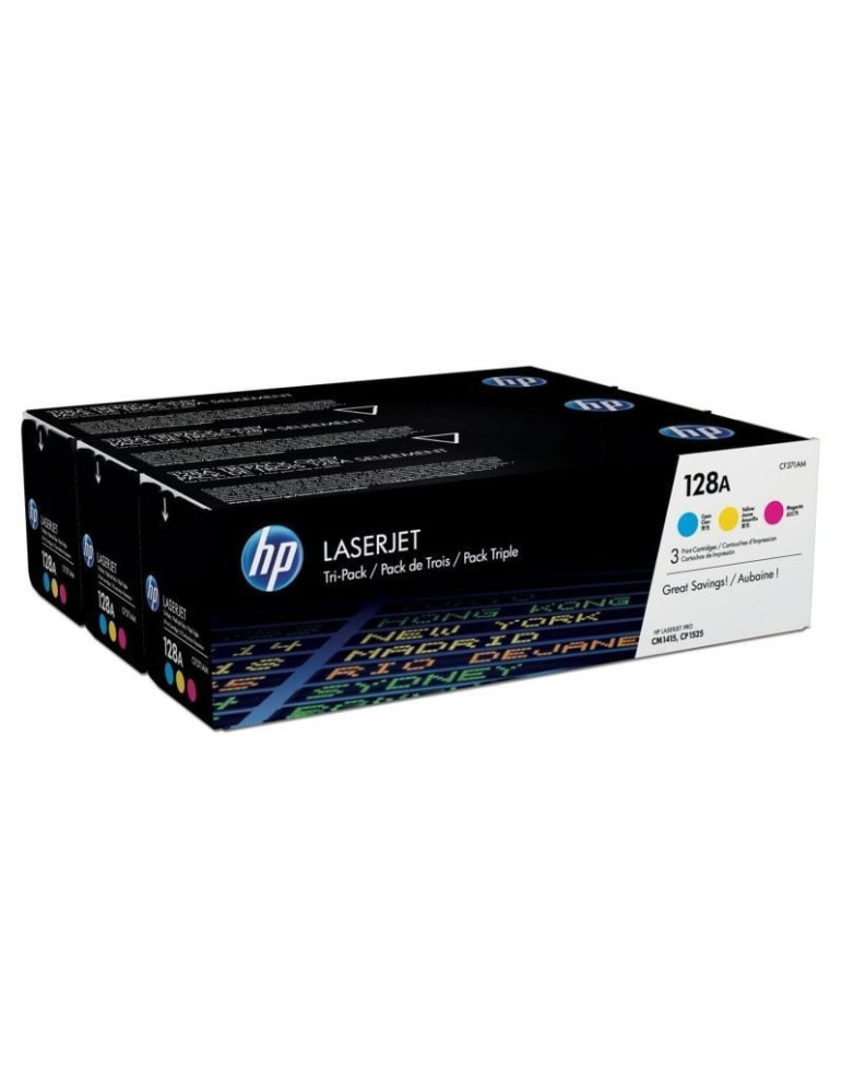 Tóner Original HP n 128A Multipack/ Cian/ Magenta/ Amarillo