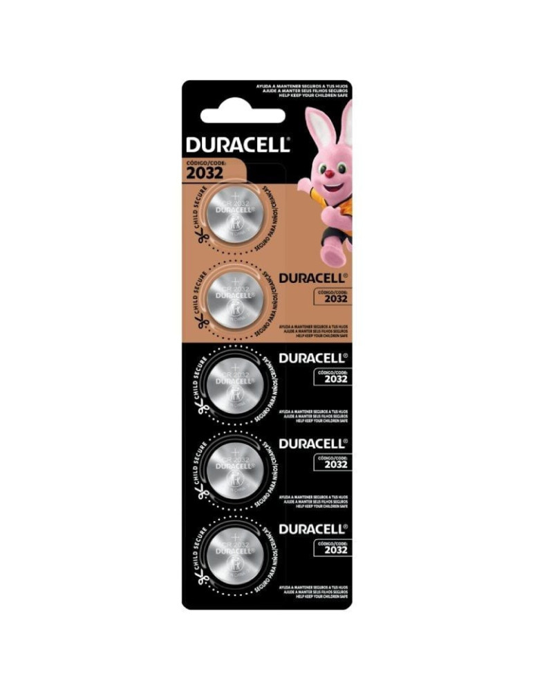 Pack de 5 Pilas de Botón Duracell DL2032B5/ 3V