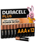 Pack de 12 Pilas AAA Duracell Plus Power Boost DPBLR3B12/ 1.5V/ Alcalinas