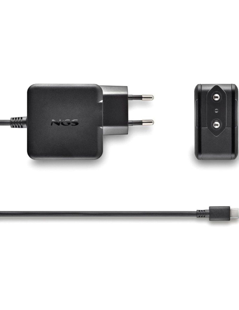 Cargador de Portátil NGS GAN 45W-C USB Tipo-C/ 45W/ Automático/ Voltaje 5-20V