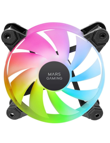 Pack 3 Ventiladores Mars Gaming MF-4A/ 12cm/ ARGB/ Negro 2