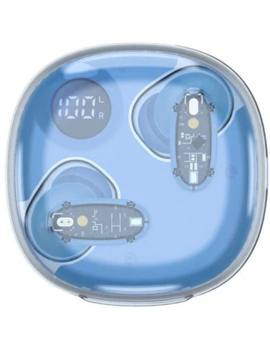 Auriculares Bluetooth Mars Gaming MHIB2 con estuche de carga/ Autonomía 7h/ Azules