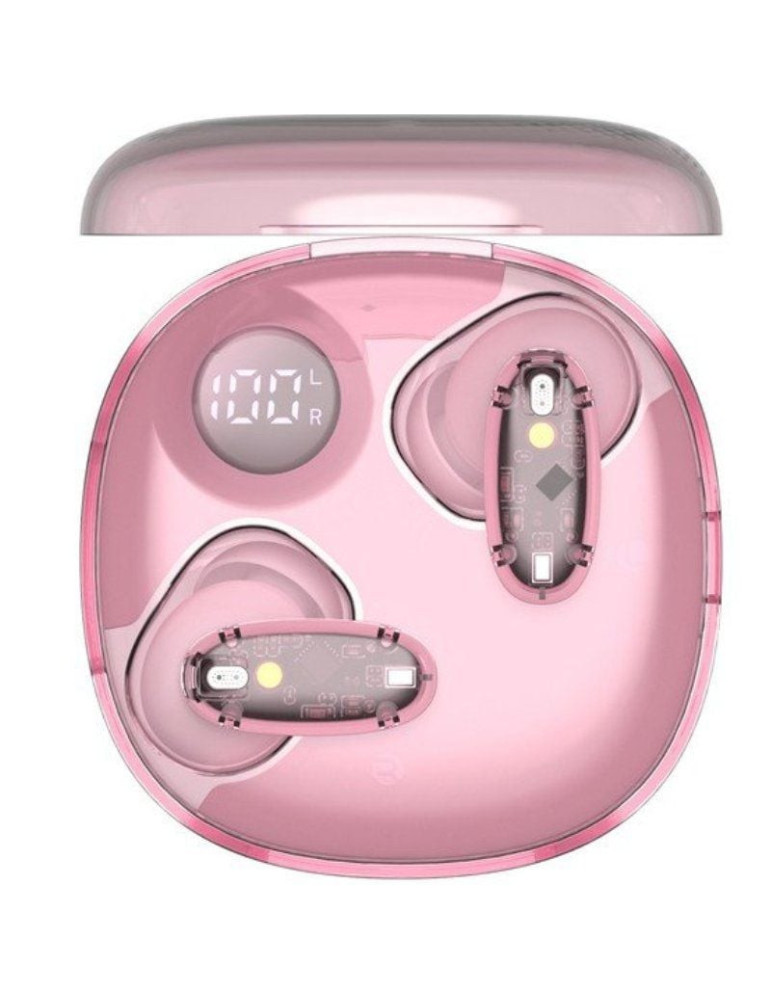 Auriculares Bluetooth Mars Gaming MHIB2 con estuche de carga/ Autonomía 7h/ Rosa
