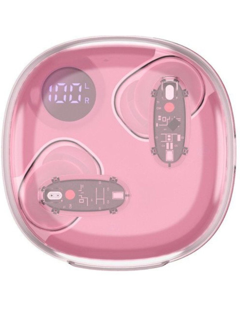 Auriculares Bluetooth Mars Gaming MHIB2 con estuche de carga/ Autonomía 7h/ Rosa