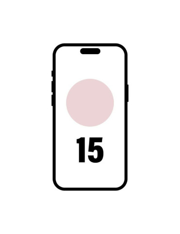 Smartphone Apple iPhone 15 256Gb/ 6.1"/ 5G/ Rosa