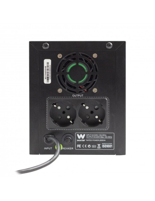 SAI Línea Interactiva Woxter UPS 2000 VA/ 2000VA-1200W/ 2 Salidas/ Formato Torre