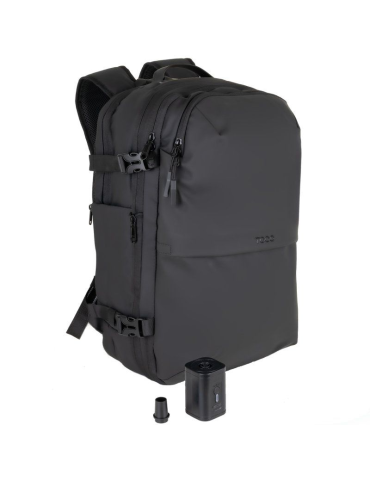 Mochila TooQ TQBP-V101-BK/ Capacidad 30-55L/ Negra/ Incluye Bomba de Aire