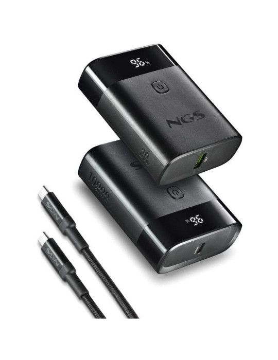 Powerbank 10000mAh NGS TWIX10/ 22.5W/ Negra