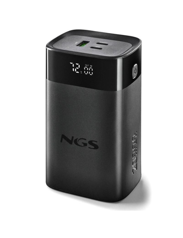 Powerbank 20000mAh NGS TWIX20/ 65W/ Compatible con Portátiles/ Negra