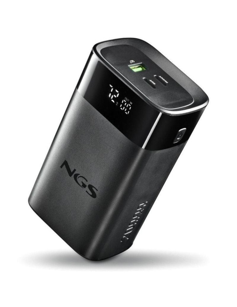 Powerbank 20000mAh NGS TWIX20/ 65W/ Compatible con Portátiles/ Negra